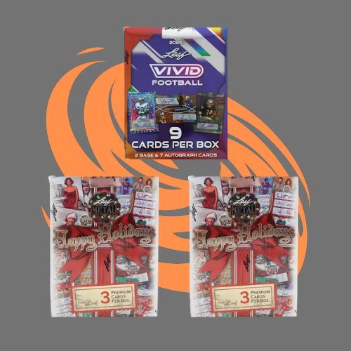 Pick Your Number Break (2) 2025 Leaf Happy Holidays Hobby Boxes, (1) 2025 Leaf Vivid Hobby Box